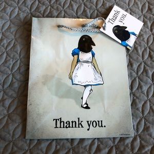 NWT Archie McPhee Bird Head Thank You Gift Bag